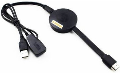 GUGGU FUY_456P Chrome cast WiFi HDMI Dongle & Wireless Display for TV\Laptop\Desktop\Tablet Compatible with All Smartphone Media Streaming Device(Black)