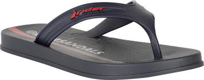 RIDER Men Slippers(Black , 9)