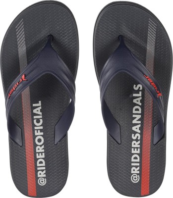 RIDER Men Flip Flops(Black, Blue, Red , 7)