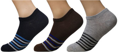 Taboody Empire Men Solid, Striped, Self Design Ankle Length, Knee High, Low Cut(Pack of 3)