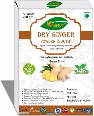 Kashvy Organic Dry Ginger Root Powder / Adrak Powder / Sunth - Daily Spices | helps in Weight loss, Immunity & Digestion