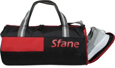 Sfane Men & Women Black Sports Duffel/Travel Gym Bag Gym Duffel Bag