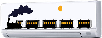 Guru Production 30.48 cm DECORATIVE TRAIN STICKER Self Adhesive Sticker(Pack of 1)