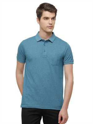 Classic Polo Solid Men Polo Neck Dark Blue T-Shirt