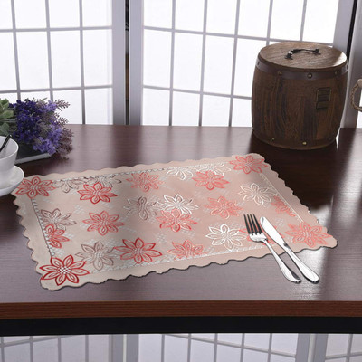 KUBER INDUSTRIES Rectangular Pack of 6 Table Placemat(Multicolor, PVC)