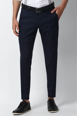 LOUIS PHILIPPE Slim Fit Men Dark Blue Trousers