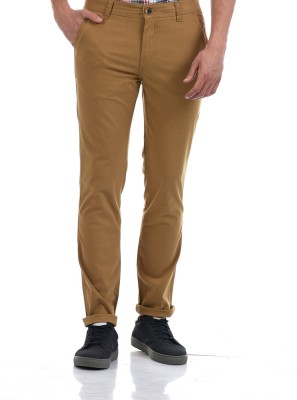 Pepe Jeans Slim Fit Men Brown Trousers