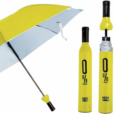 Rainbw Fashion design wine bottle shape umbrella custom printing bottle umbrella Umbrella(Multicolor)