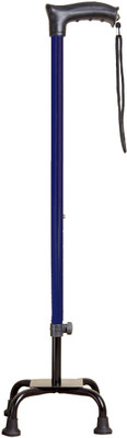 KDS SURGICAL 4 Leg Blue Height Adjustable Walking Stick