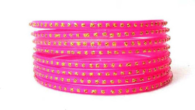 Dreamy Designs Glass Bangle Set(Pack of 24)