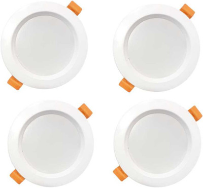 MNLight 10 W Basic Round B22 LED Bulb(White, Pack of 4)
