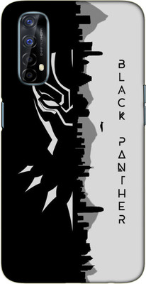 iprinto Back Cover for Realme Narzo 20 Pro, Realme 7 Black panther Back Cover(Black, Dual Protection, Silicon, Pack of: 1)