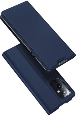 Dux Ducis Flip Cover for Oneplus 9(Blue, Grip Case)
