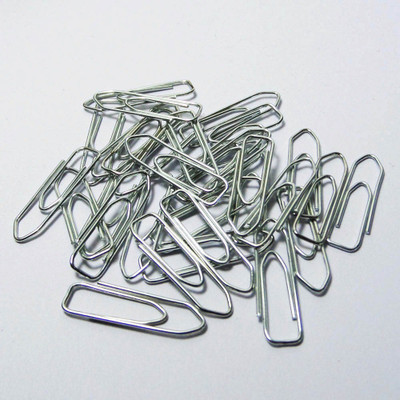 Sharum Crafts T 50 2mm steel Paper clip(Set of 50, Steel)