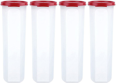 Cutting EDGE Plastic Utility Container  - 4400 ml(Pack of 4, Red)
