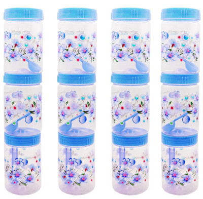 HARSH PET Plastic Grocery Container  - 1000 ml(Pack of 12, Blue)
