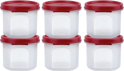 Cutting EDGE Plastic Utility Container  - 250 ml(Pack of 6, Red)