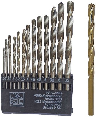 Qualigen Latest 13pc HSS and 1 masonry drill bit (Pack of 2)