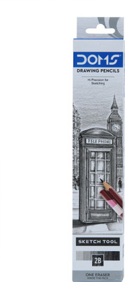 DOMS Drawing & Sketching 2B Pencil(Pack of 40)