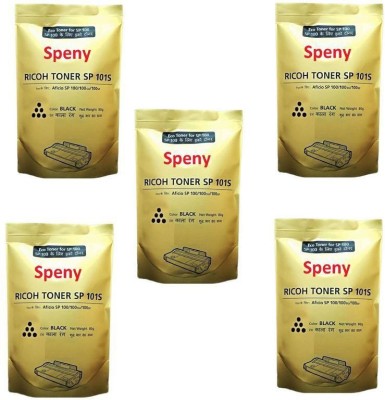 Speny Toner Powder Pouch Compatible For Use In Ricoh SP 100, SP 200, SP 300, SP 3400, SP 3510 Printers & Toners (Pack OF 5) Black Ink Toner