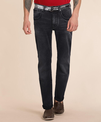 FLYING MACHINE Tapered Fit Men Black Jeans