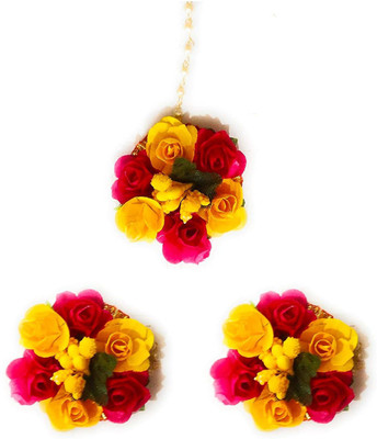 BDS CREATIONS Paper Yellow, Red Jewellery Set(Pack of 1)