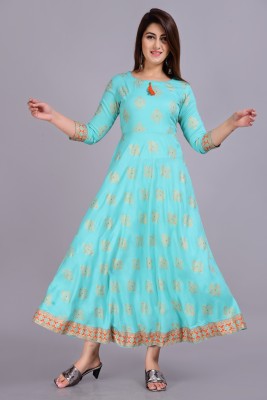 armoniya Anarkali Gown(Light Blue)