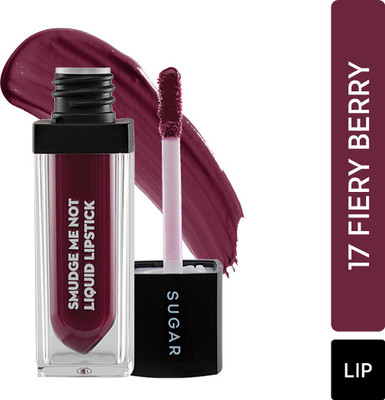 SUGAR Cosmetics Smudge Me Not Liquid Matte Lipstick,Transferproof & Enriched with Vitamin E(4.5 g, 17 Fiery Berry (Marsala))
