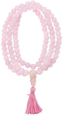 Mittal Gems Rose Quartz Mala Rose Quartz Crystal Chain