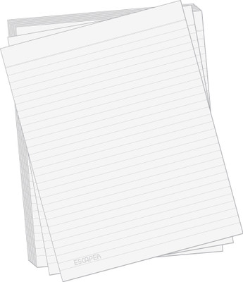 ESCAPER Premium Series Ruled A4 70 gsm A4 paper(Set of 1, White)