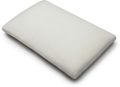 The White Willow King Size Thin Memory Foam Solid Sleeping Pillow Pack of 1(White)