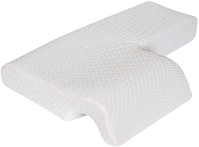 METRON Couple Hug Arm Hand Pressure Love Pillow for Sleeping for Husband & Wife Perfect Memory Foam Solid Sleeping Pillow Pack of 1(White)