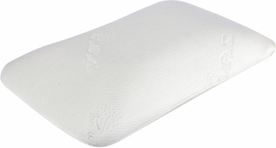 The White Willow Soft Dual Sided (Arched Side plus Flat Side) Ventilated Active Air, Memory Foam Solid Sleeping Pillow Pack of 1(White)