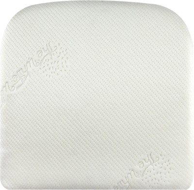 The White Willow Medium Firm Memory Foam Solid Lumbar Pillow Pack of 1(White)