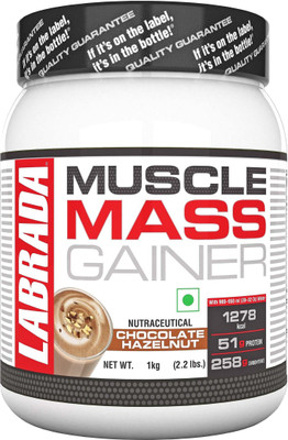 Labrada Muscle Weight Gainers/Mass Gainers(1 kg, Chocolate Hazelnut)