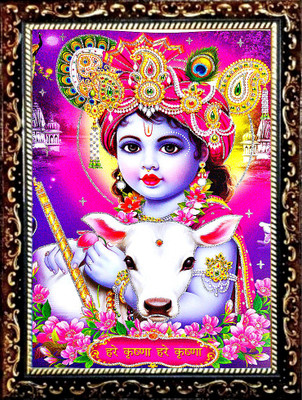 SUNINOW Bal Gopal Photo Frame | Shi Krishna Bhagwan Religious Frame
