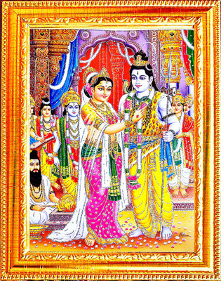 SUNINOW Shiv Parvati Vivah photo frame Religious Frame