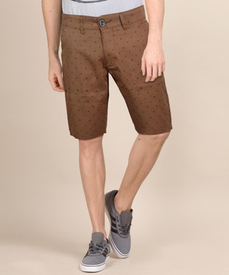 WROGN Printed Men Brown Chino Shorts