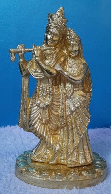 jyoti enterprises JE RADHA KRISHNA 11 Decorative Showpiece  -  26 cm(Brass, Gold)