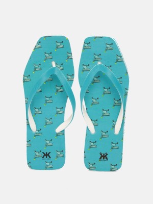 Kook N Keech Women Flip Flops(Green , 3)