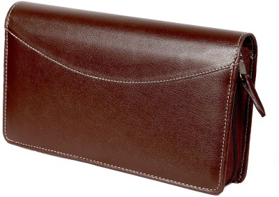 Sukeshcraft Multiple Cheque Book Holder and Business Card - 22 Slots(Brown)