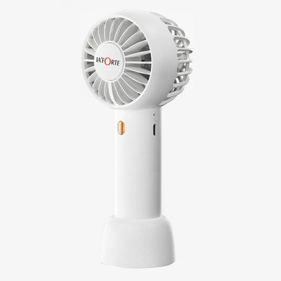 LA'FORTE Fairy Wand Portable Dual Blade High Speed Fan Fairy Wand _White Rechargeable Fan(White)