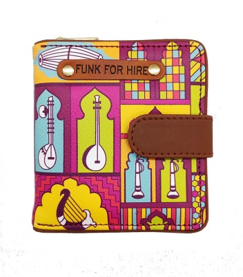 FUNK FOR HIRE Women Casual Purple Artificial Leather Wallet(10 Card Slots)