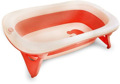 LuvLap Aqua Baby Folding Bathtub with anti-slip base(Pink)