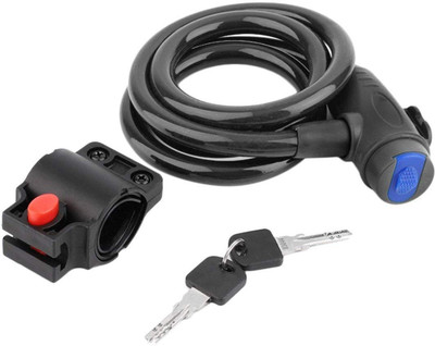 Qiisx Heavy Duty Multipurpose Lock/Bicycle Cycle Bike Helmet Lock with Keys Cycle Lock