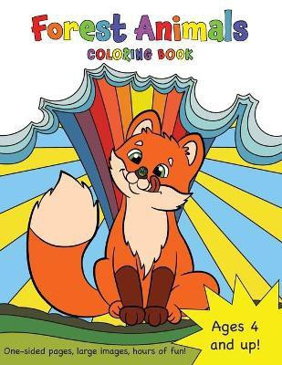 Forest Animals Coloring Book for Kids Ages 4-8!(English, Paperback, Books Engage)
