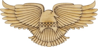 PACKMAN BESPOKE GIFTING Eagle Shaped Wooden Lapel Pin Brooch(Brown)
