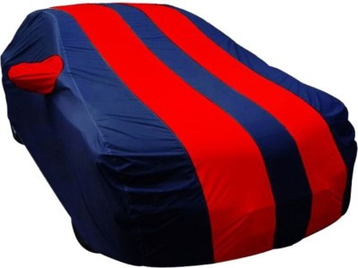 Red Silk Car Cover For Toyota Qualis (With Mirror Pockets)(Red, Blue)