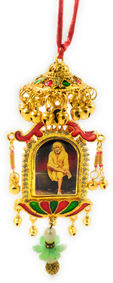 shinde exports metal sai car hanging big kamal design Car Hanging Ornament(Pack of 1)