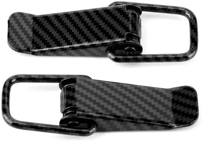 carfrill Universal Car Truck Hook Bonnet Lock Clip Quick Release Hood Locking Carabiner(Black)